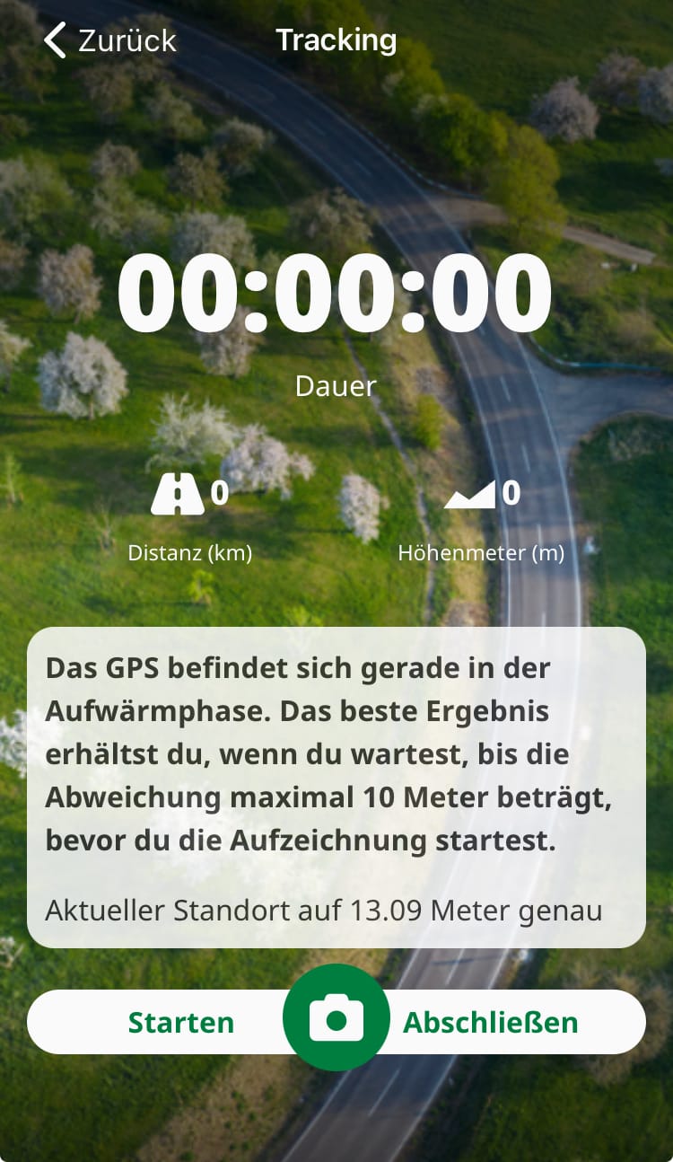 Tipp: Tourenaufzeichnung